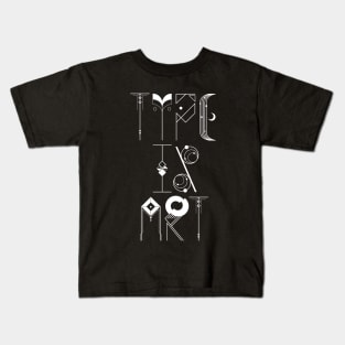 Type is Art (white) Kids T-Shirt